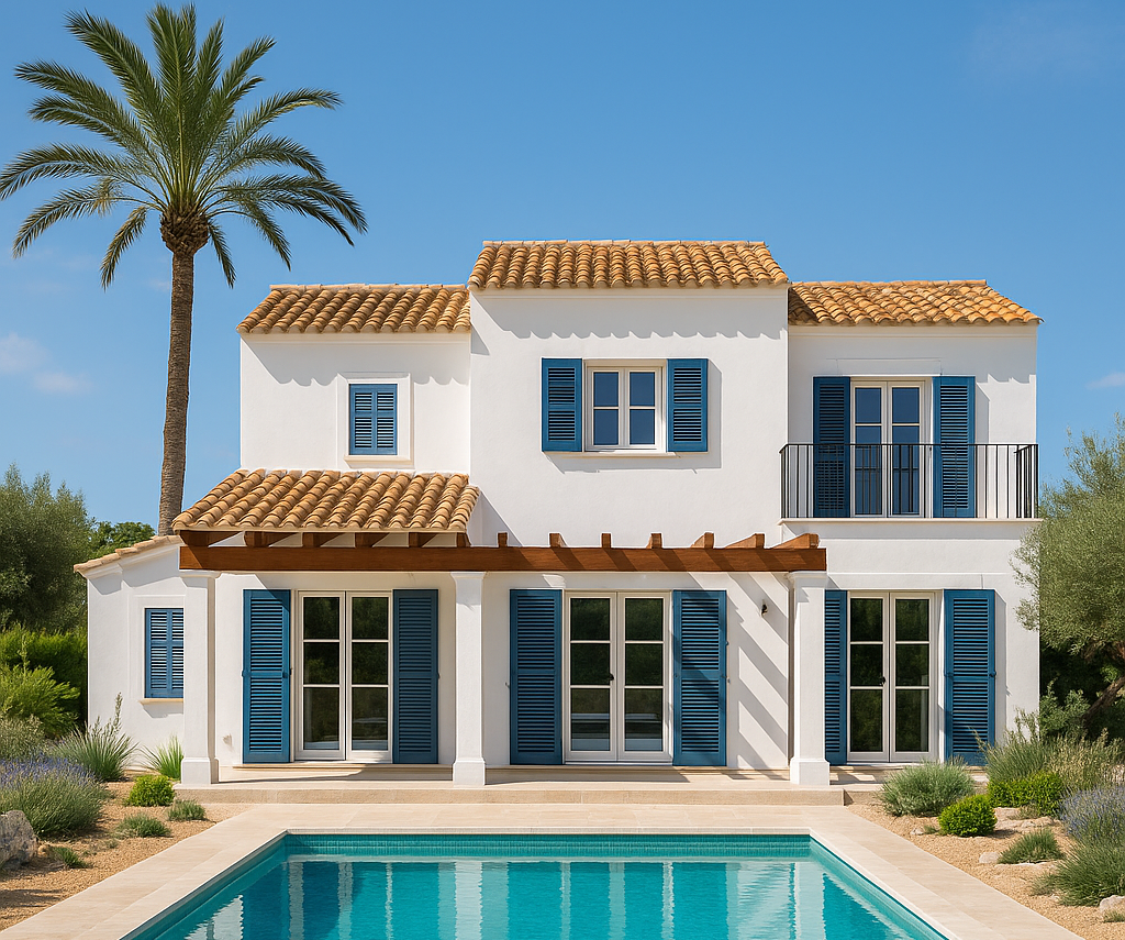 Terreno con proyecto aprobado para villa con piscina entre Portocristo y S’Illot - Mallorca Alpha Estates